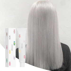 Crème <span class=keywords><strong>Colorante</strong></span> Semi-Permanente Professionnelle Argentée OEM en Gros, Nouvelle Formule pour Cheveux Humains - Product Image 1