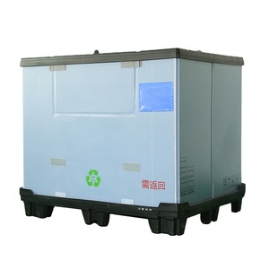 1000*400*280 Warehouse wholesale EU box Logistics Stackable plastic container storage crate for Industrial factories