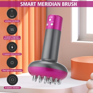 Electric Meridian Brush Microcurrent <b>Massage</b> Gua Sha Device with Heating and Vibration for Body <b>Massage</b> - Product Image 2