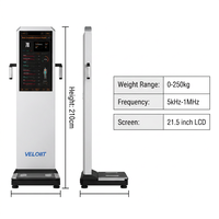 Système professionnel d'analyse de la graisse corporelle avec scanner de posture 3D et mesureur musculaire intelligent pour centres de fitness VELORA HS100 AC 110-220V
