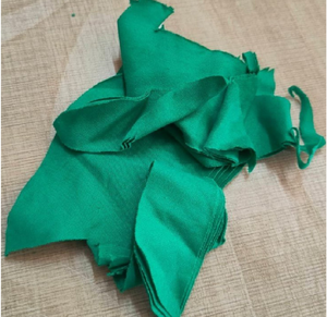 Trapos de Algodón 100% Usados de Fábrica en Venta Caliente, Tela Textil Verde Pavo Real, Residuos Textiles de Bangladés - Product Image 3