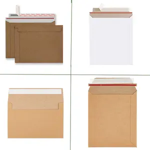 Custom Printing Rigid Shipping Mailers Cardboard Paper Envelope Biodegradable Board Envelope Packaging