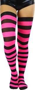 <span class=keywords><strong>Chaussettes</strong></span> rayées pour femmes, au-dessus du genou, parfaites pour les événements nocturnes, les rendez-vous romantiques et les tenues tendance - Product Image 6