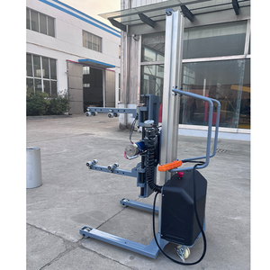 Elevador de pacas eléctrico, capacidad de carga de 100kg, apilador de barriles, elevador de volquete, 1,6 metros, elevador de pacas de rollos de papel con abrazadera - Product Image 3