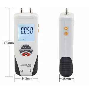 Manómetro Digital de Vacío HT-1891 en Oferta, Manómetro Diferencial de Gas con Pantalla LCD Dual de 20 PSI, HT-1891 Digital - Product Image 4