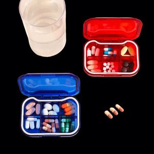 Boîte organisatrice hebdomadaire colorée à 6 compartiments en gros |   Boîte à pilules multi-usages avec fermeture sécurisée - Product Image 1