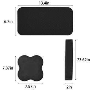 Ensemble de 6 coussins de soutien pour les genoux pour Pilates, <span class=keywords><strong>yoga</strong></span> et exercices de fitness, pour tonification et étirements - Product Image 5