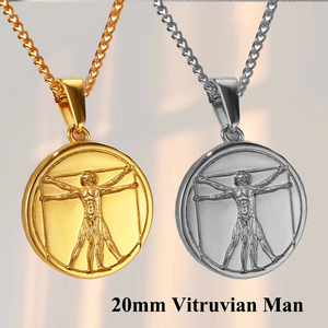 Boussole en acier inoxydable or 18 carats Medusa Crucifix 3D Cupidon Collier Revenge Gun Ange Pendentif Charm Wing St.Christopher Offre Spéciale - Product Image 3