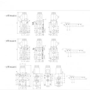 Válvula de Control Direccional Hidráulica con Solenoide Serie HSV6 Huamao, Válvula Selectora Hidráulica - Product Image 5