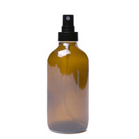Flacon pulvérisateur en verre ambre 120 ml (4 oz) pour cosmétiques, emballage mat pour parfum masculin
