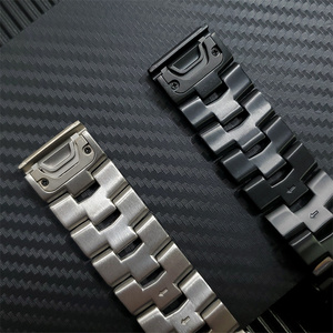 Nouveau Bracelet en acier et métal <span class=keywords><strong>titane</strong></span> Bracelet de montre QuickFit Bracelet de montre pour Garmin EPIX <span class=keywords><strong>Fenix</strong></span> 8 E 7X 7 Solar <span class=keywords><strong>6x</strong></span> Pro - Product Image 4