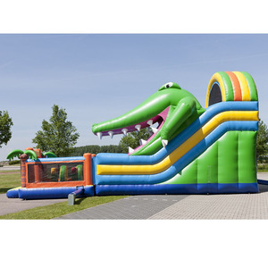 Combo Inflable 4 en 1 con Tobogán y Brincolín para Festivales y Eventos al Aire Libre - Tobogán Inflable de Cocodrilo - Product Image 2