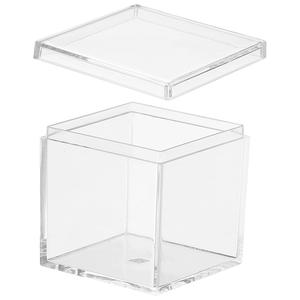 NOUVEAU Boîte à bonbons carrée transparente en acrylique mini 55 mm 2,16 pouces - Product Image 1