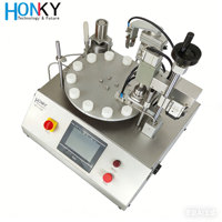 Machine de remplissage et de bouchage semi-automatique de bureau pour flacons à capuchon, avec moteur, pour liquides cosmétiques, crèmes, pompes céramiques, engrenages, produits médicaux et chimiques