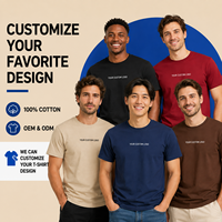 T-shirt décontracté unisexe en coton 100% pour homme, personnalisable avec logo OEM, grande taille, manches courtes, couleur unie, confortable, style streetwear, été