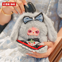 Caja Sorpresa Original de Peluche BB3 de la Serie Baby Three, Colgante de Peluche BB3 Macchiato Mini Rabbit Bag