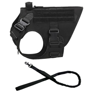 Arnés Deportivo para Perros Grandes, Chaleco de Entrenamiento Táctico MOLLE de Nailon para <span class=keywords><strong>Pastor</strong></span> <span class=keywords><strong>Alemán</strong></span> y <span class=keywords><strong>Malinois</strong></span>, con Correa - Product Image 2