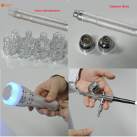 Máquina 3 en 1 para el Cuidado de la Piel: Hidrodermoabrasión, Microdermoabrasión, Martillo Frío, Pistola de Oxígeno, Analizador de Piel para Uso Doméstico