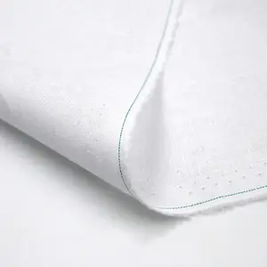 Tessuto di lino di cotone tinto in tinta unita misto bianco chiaro a buon mercato all'ingrosso alla moda per camicie