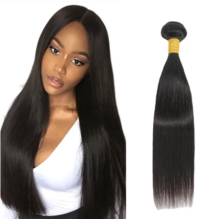 Raw Brazilian Virgin Human Hair 100% Natural Human Hair Bundles With Closure Cheap Straight Hair Extension