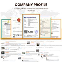 Machine de Pilates Reformer multifonctionnelle en aluminium pour l'entraînement du corps, l'équilibre et le demi-trapèze