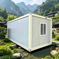 Maison conteneur modulaire personnalisable haute durabilité, résistante aux intempéries, préfabriquée en kit pour hôtel, camping, bureau