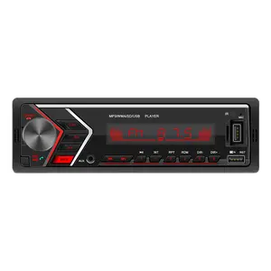 Car Radio Stereo Player RCA Subwoofer USB Phone AUX-IN MP3 Player 1Din Car Audio Auto Radio FM Receiver Colorful Light