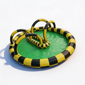 Nuovo Design: Piscina Gonfiabile Gigante con Tetto, in PVC Resistente e Impermeabile, per Parchi Acquatici Commerciali all'Aperto - Product Image 2