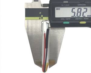 Smart rechargeable LiPo prismatic pouch cell phone 3,7 V 602045 500mAh flexible lithium-ion polymer battery - Product Image 2