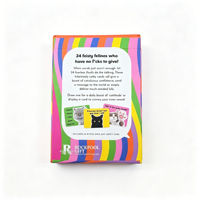 Cartes de tarot en papier écologique durable avec logo personnalisé et cartes d'oracle d'affirmation - Conception portable avec support en bois