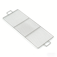Plateau en maille pour barbecue en acier inoxydable 304 avec poignées, résistant à la chaleur pour grillades et four. Tailles personnalisées, échantillons et exportation.