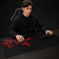 Tapis de souris de jeu personnalisé LRP-001 antidérapant en caoutchouc 1000x500x2mm pour ordinateur de bureau et portable – En stock