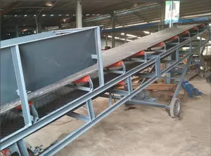 Conveyor Belt Factories Mini Portable Belt Conveyor With Metal Hopper