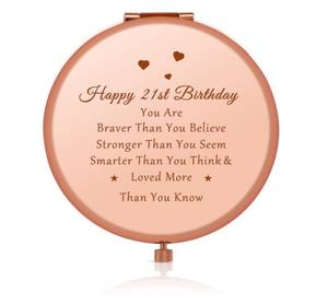 Feliz 12 cumpleaños regalo niñas inspirador viaje maquillaje espejo plateado religioso boda regalos invitados <span class=keywords><strong>hija</strong></span> - Product Image 5