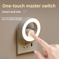 Veilleuse LED en forme de cœur de dessin animé avec bouton en verre, à brancher, pour chevet et chambre, idéale pour l'allaitement, directement de l'usine transfrontalière