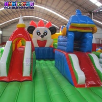 Parc gonflable commercial Mickey Mouse, arène de jeu gonflable pour tout-petits, château gonflable