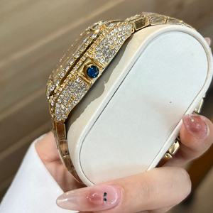 クォーツウォッチ男性用2025,防水フルダイヤモンド腕時計ヒップホップアイスアウト時計 - Product Image 6