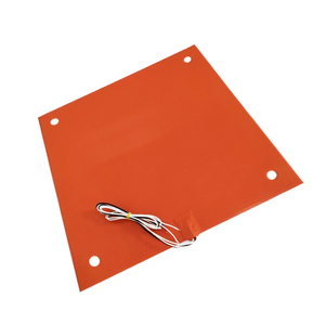Plaque chauffante en silicone certifiée CE RoHS 490x490mm 220V 500W avec 4 trous pour <span class=keywords><strong>imprimante</strong></span> <span class=keywords><strong>3D</strong></span> FDM <span class=keywords><strong>Wanhao</strong></span> D12/500 - Product Image 3