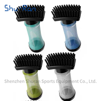 SHURAN Brosse de nettoyage pour clubs de golf, légère et durable en ABS+TPR, accessoire portable avec mousqueton rétractable