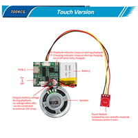 Module sonore programmable et téléchargeable avec déclencheur tactile, 4/16 sons peuvent être téléchargés