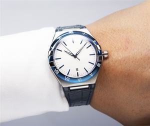 Reloj de Hombre de Lujo de Primera Marca, Mecánico, Automático, de Acero Inoxidable, con Correa de Cuero Genuino, Cristal de Zafiro, Resistente al Agua 50 Bar - Product Image 4