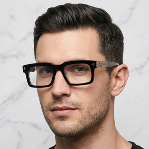 Full Rim Rectangle <b>Eyeglasses</b> <b>Frames</b> Men Solid Color Anti-Uv Vision Correction Adult Unisex - Product Image 1