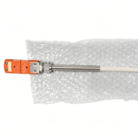 K Type Thermocouple Temperature Probe Single Rod RS485 Modbus Serial Communication No Display for Data Acquisition