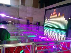 Ngoài trời nhôm rõ ràng Acrylic Kính đám cưới bên sân khấu xách tay DJ buổi hòa nhạc ánh sáng triển lãm sự kiện sân khấu nền tảng - Product Image 6