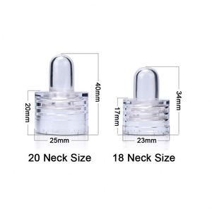 New Trends Wholesale 15ml 30ml 50ml 100ml Cosmetic Package Flat Shape Clear Eye Drop Serum Essential Oil Glass <b>Dropper</b> <b>Bottle</b> - Product Image 3