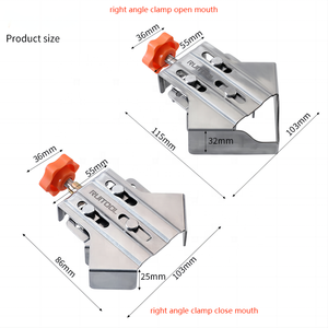 Tự làm lớp thép không gỉ 90 độ góc bên phải kẹp mối nối nhanh chóng chế biến gỗ Công cụ lắp ráp cho cố định Clip khung định vị - Product Image 4