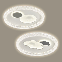 Vente d'usine, nouveau luminaire de plafond rond en métal moderne à LED, haute luminosité, télécommande, éclairage quotidien