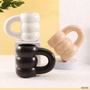 Mug en céramique blanche 310 ml avec anse pour café, thé, usage domestique, fabriqué à Chaozhou - Product Image 2