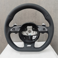 Volant en cuir à fond plat B8, durable et performant, pour Audi A3 A4 A5 Q5 A6 C6 C7 2009-2016 - Vente flash
