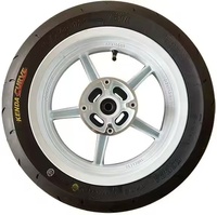 Roue Supermoto KABIN blanche de 12 pouces, pneu Kenda 90/90-12, jante Yozma Tuttio Sur Ron Rozor, accessoires pour moto électrique, pneus